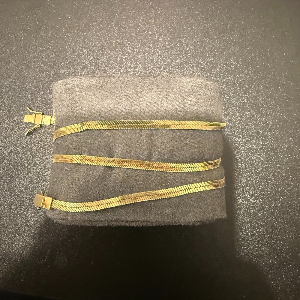 Tom Wood Gold Herringbone Necklace